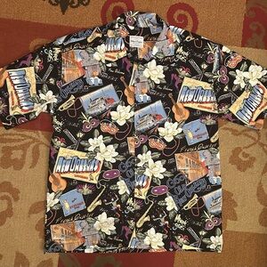 David Carey Originals New Orleans Camp Shirt Size XL